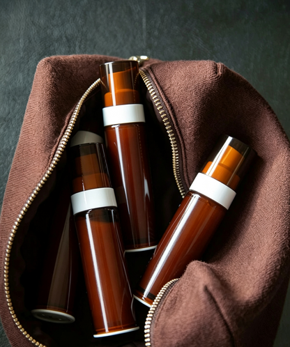 Einfache Kosmetiktasche mit Metallreißverschluss
