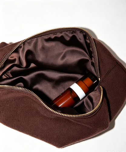 Einfache Kosmetiktasche mit Metallreißverschluss